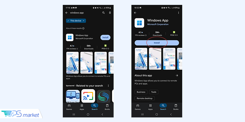 دانلود windows app mobile