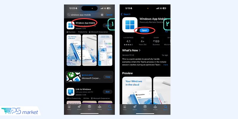 دانلود اپلیکیشن windows app mobile