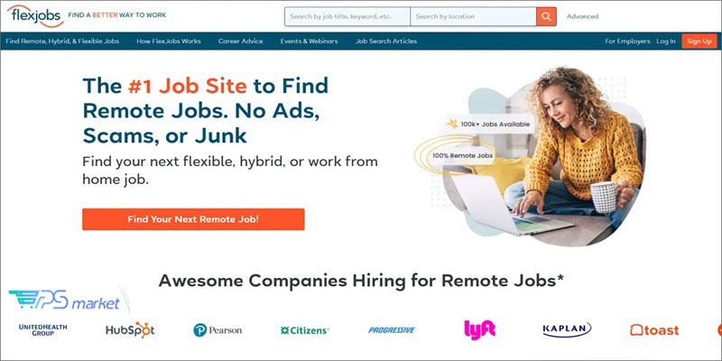 Flexjobs سایت فریلنسری