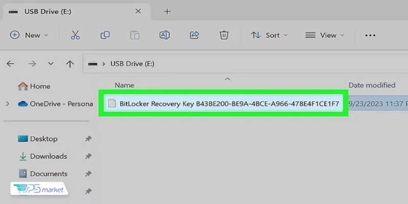 کلید بازیابی (Recovery Key) بیت لاکر