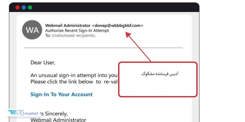 فیشینگ ایمیلی (Email Phishing)
