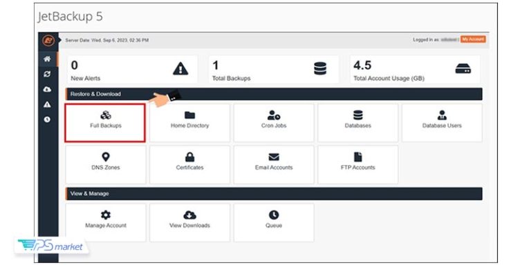 JetBackup چیست؟ آموزش کار با آن در cPanel - VPSmarket
