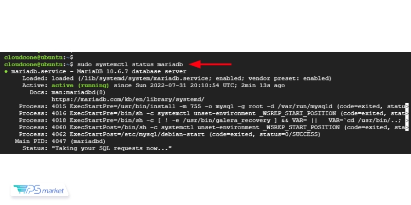 نصب سرور پایگاه داده MariaDB