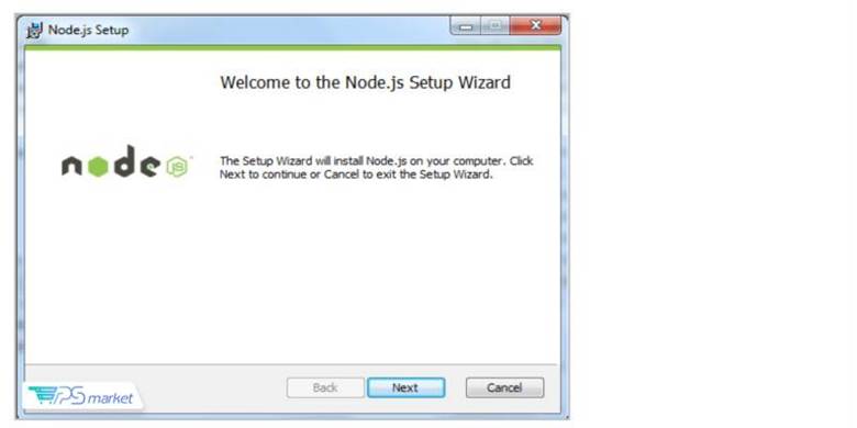 مرحله دوم؛ اجرای فایل Node.js