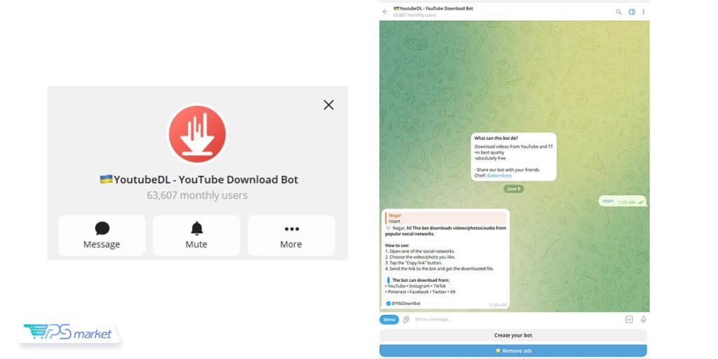 YtbDownBot ربات تلگرامی